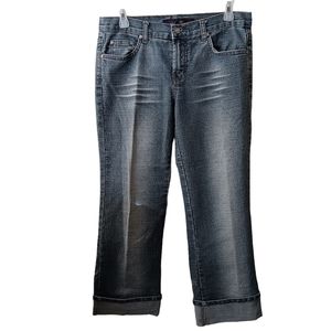 Vigoss Mid Rise Cuffed Blue Denim Jeans Women's Size 10